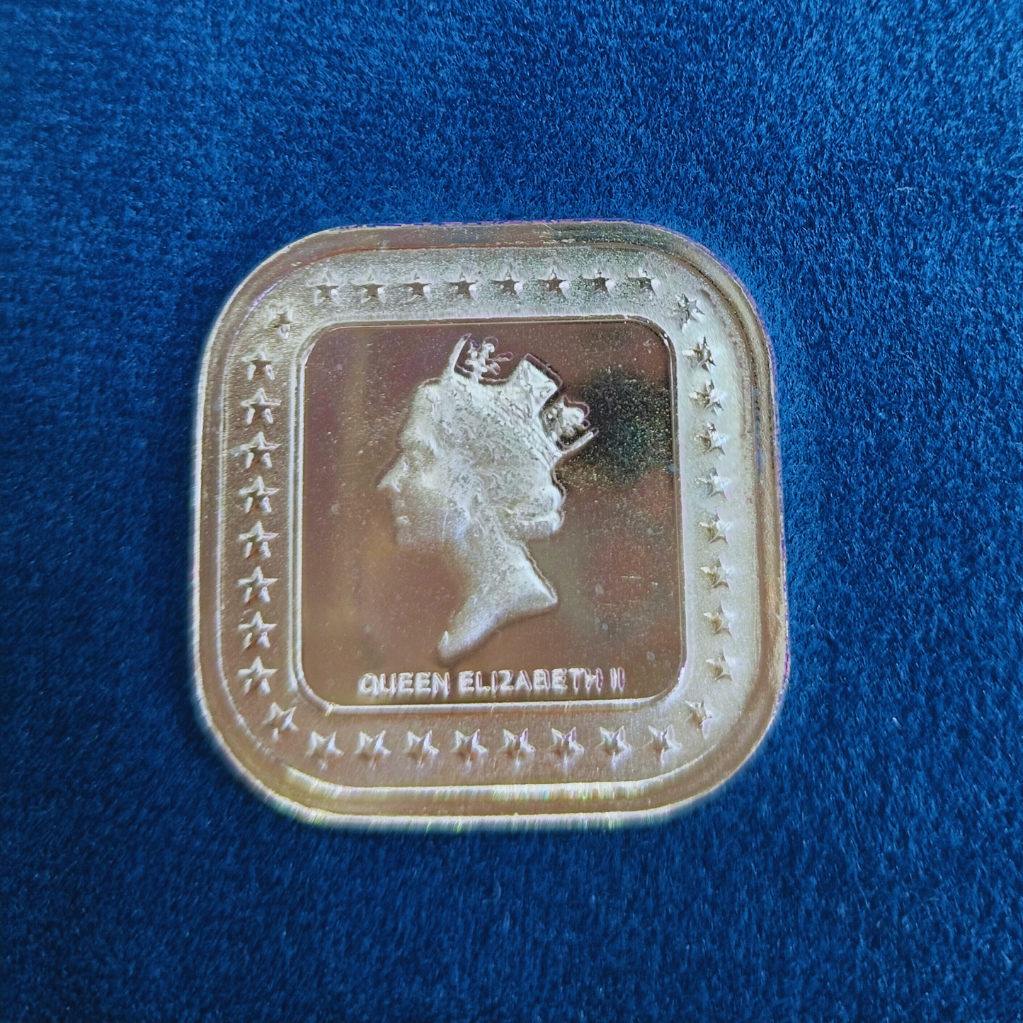 Exquisite Queen Square Silver Coin