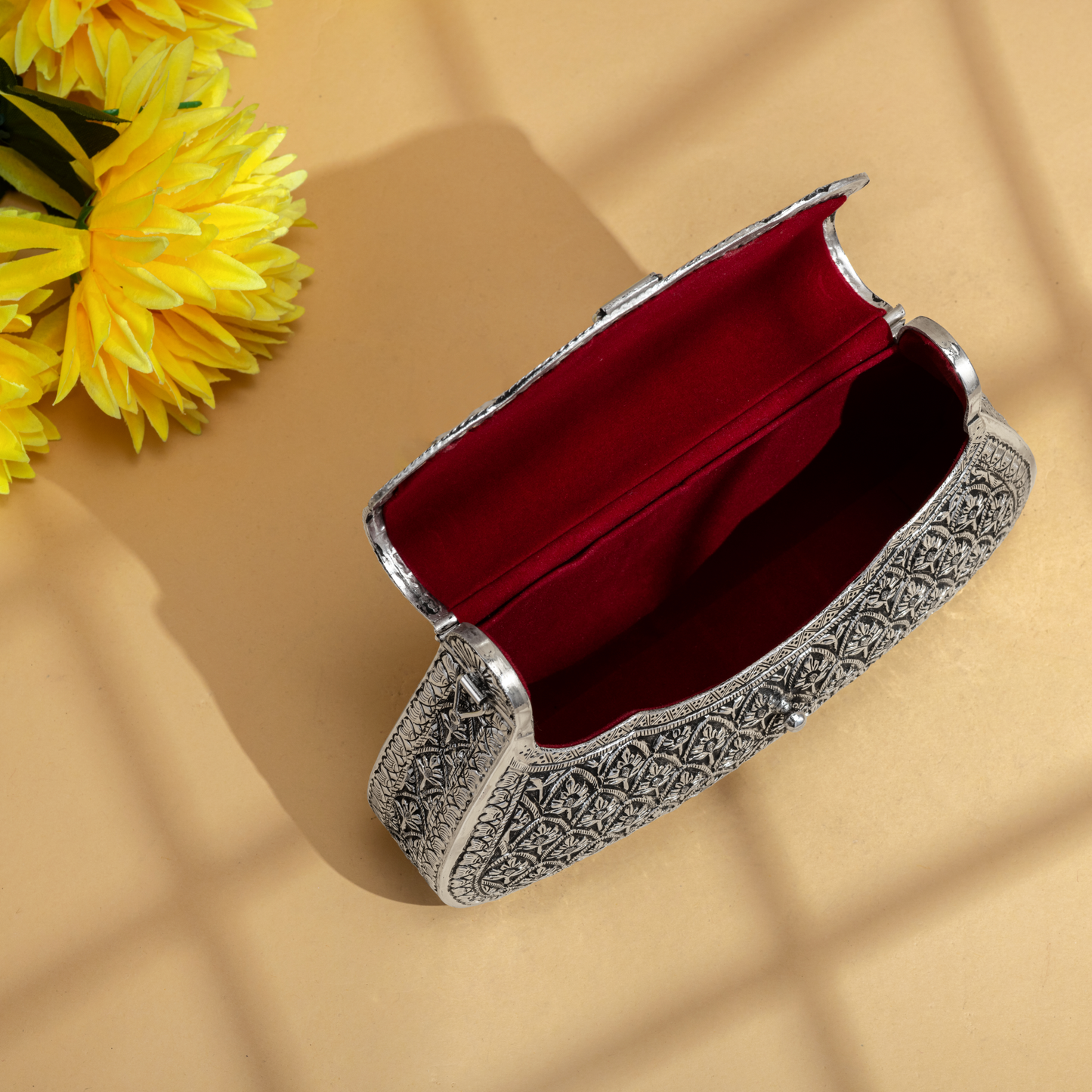 Elegant Antique Silver Purse