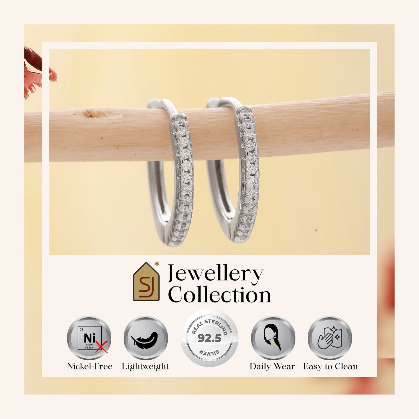 925 Sterling Silver CZ Bali