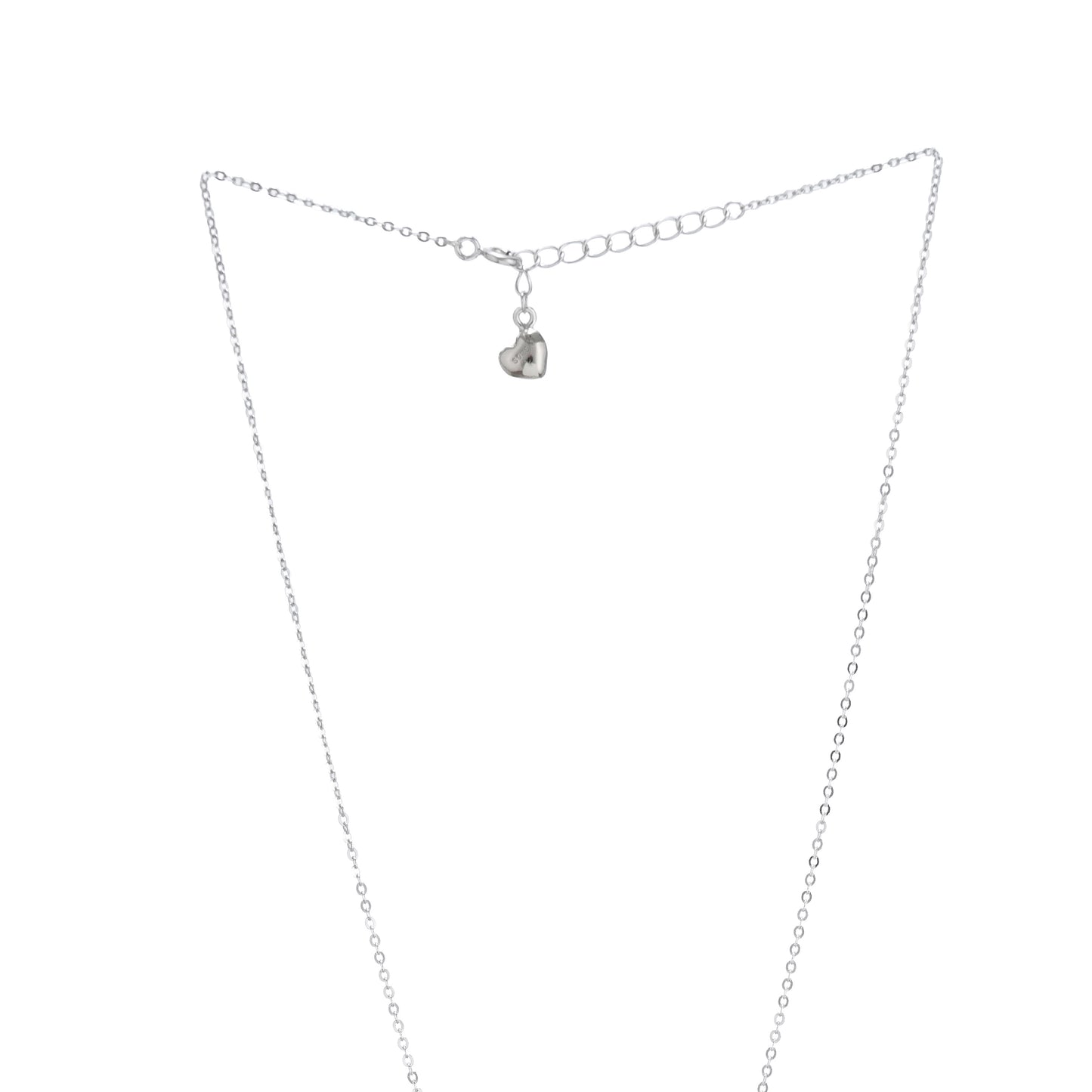 Floral CZ Sterling Silver Necklace