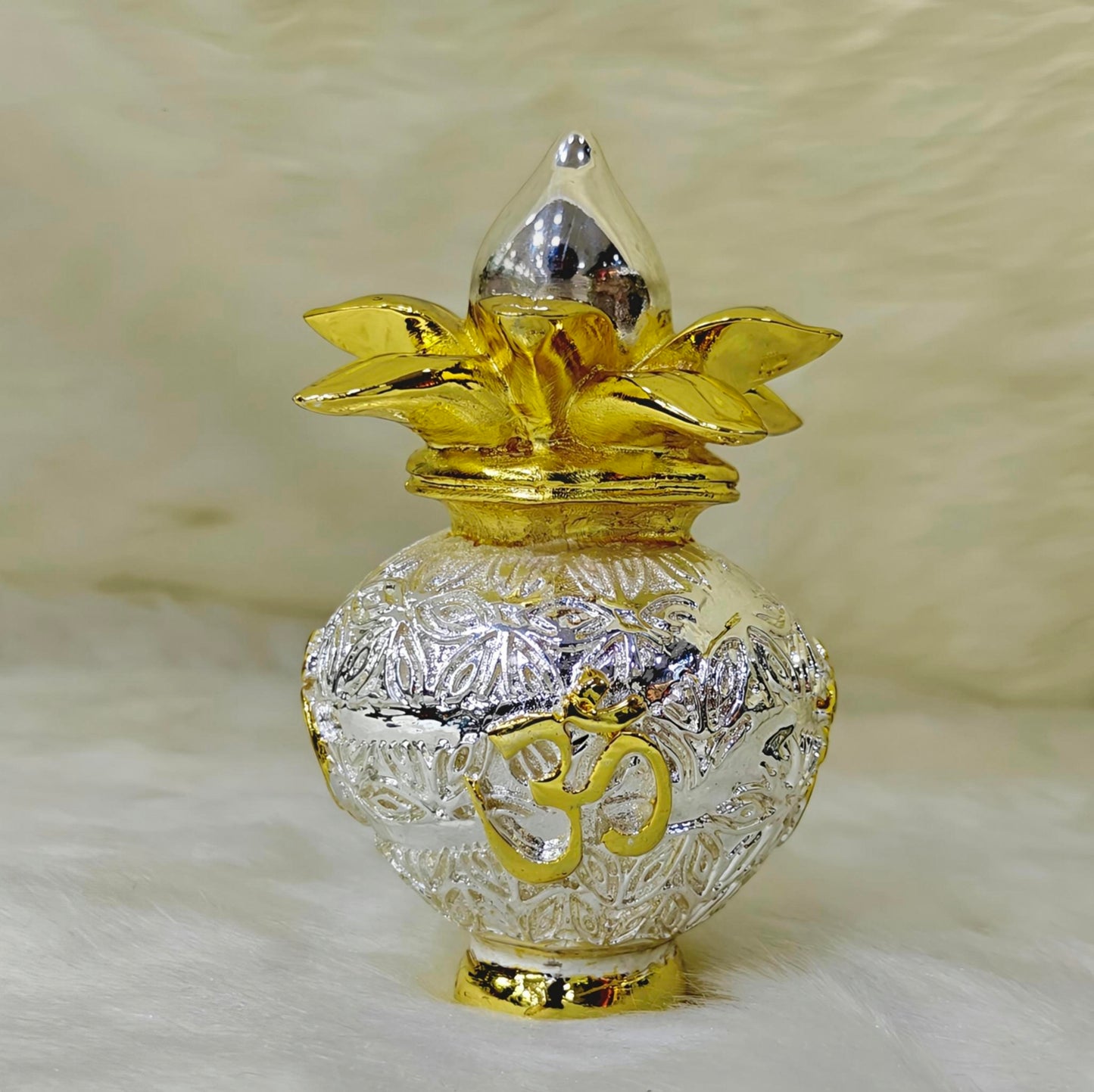 Silver & Gold Tone Mangal Kalash