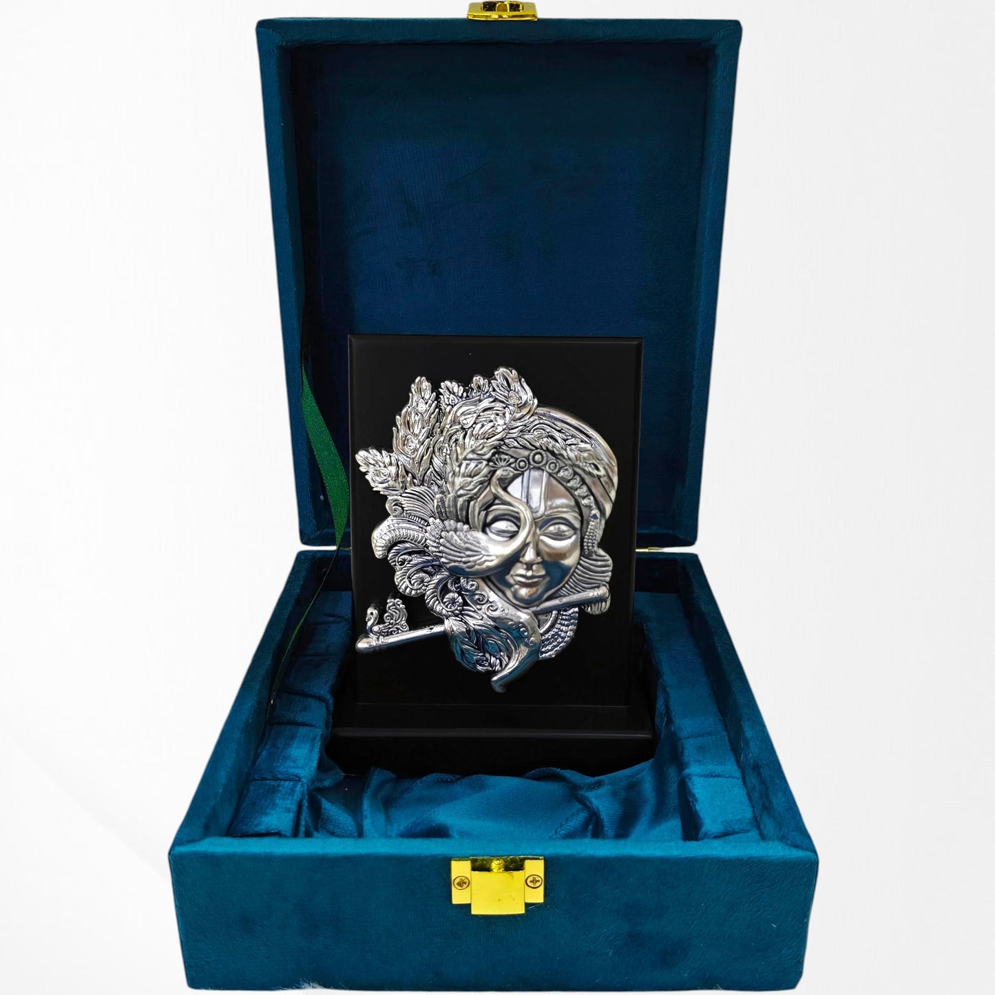Silver Krishna Playing Flute