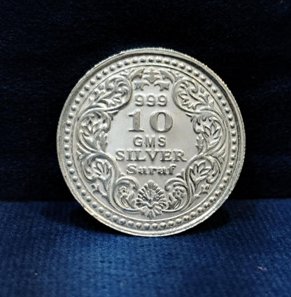 Divine Silver Lakshmi & Ganesh Ji Silver Coin