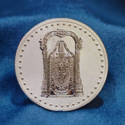 Holy Tirupati Balaji Pure 999 Silver Coin