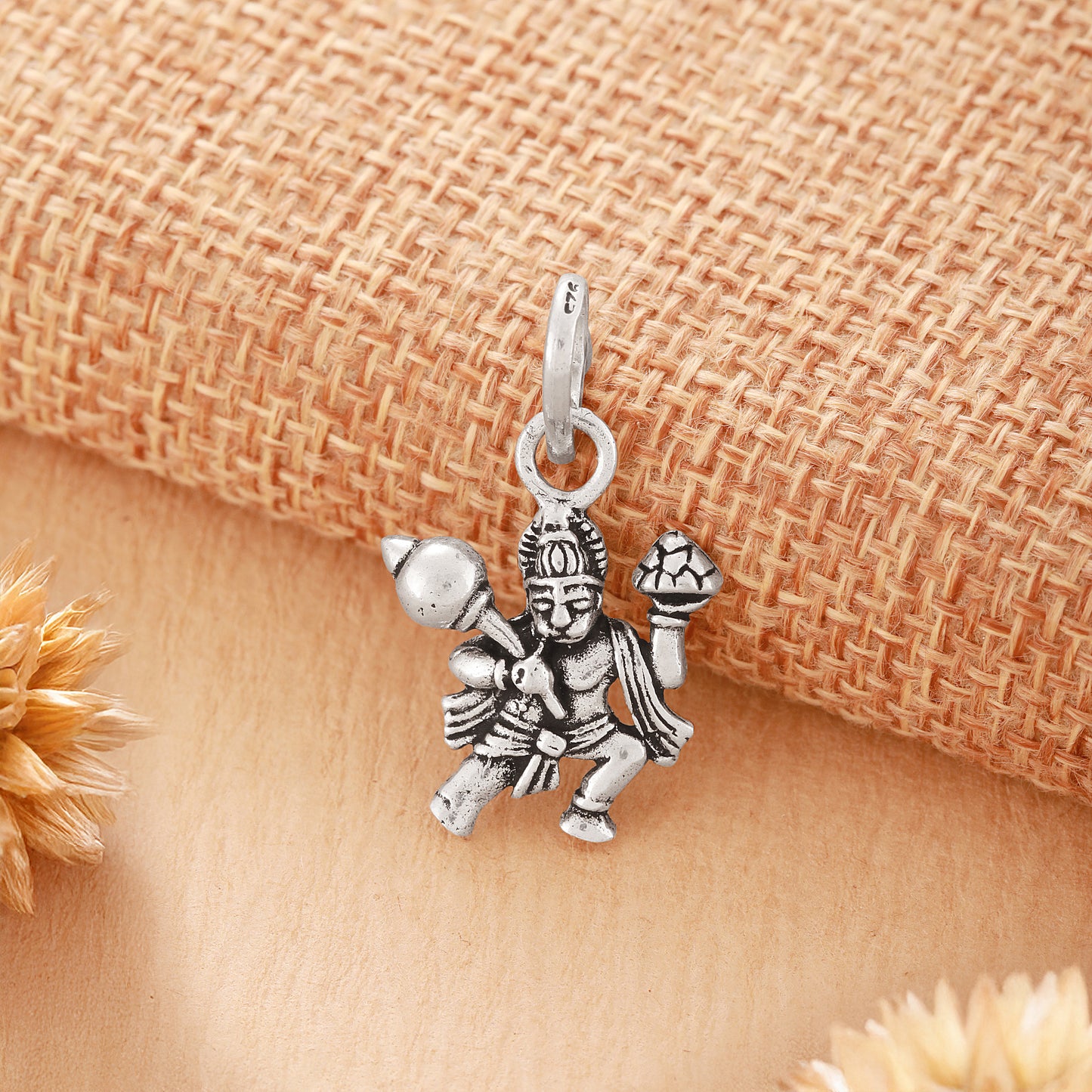Sterling Silver Bajrangbali Locket