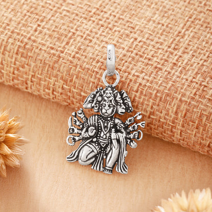Sterling Silver Panchmukhi Hanuman Locket