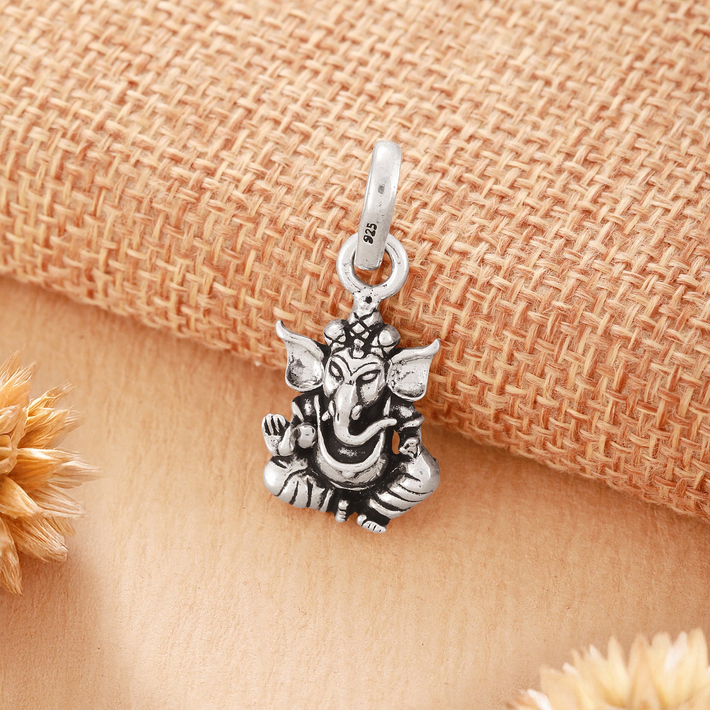 925 Sterling Silver Ganesh ji Locket