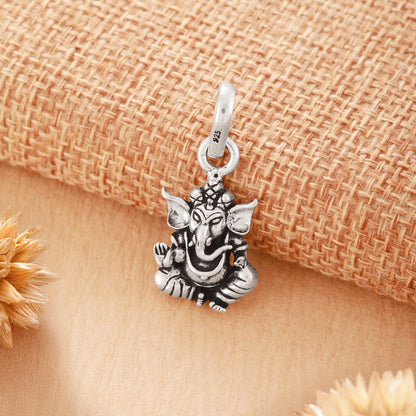 925 Sterling Silver Ganesh ji Locket
