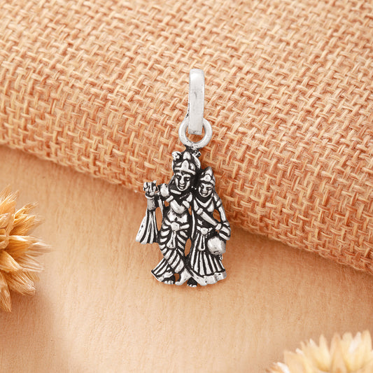 925 Silver Radha Krishna Locket