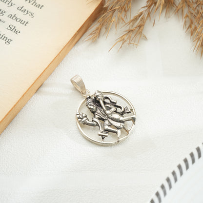 925 Silver Bajrangbali Pendant