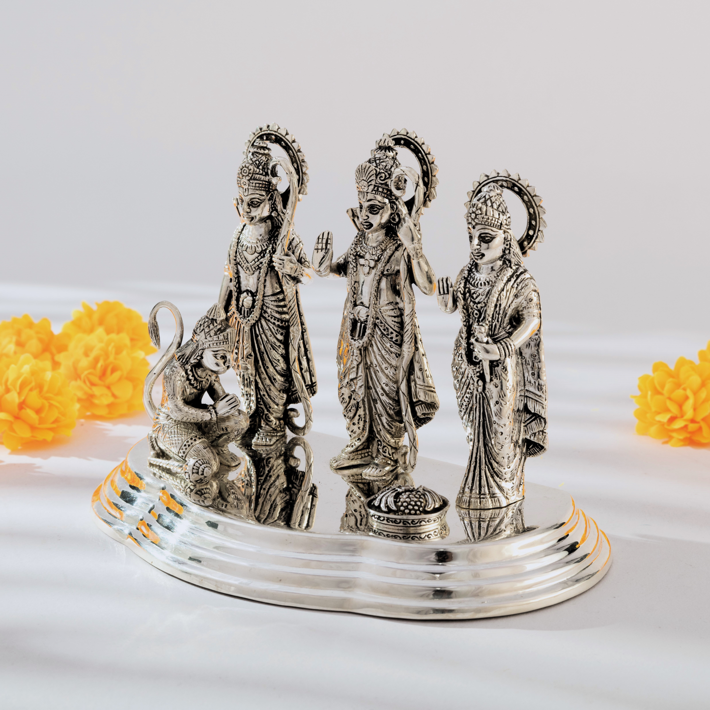 Exquisite Ram Darbar with Antique Silver Finish