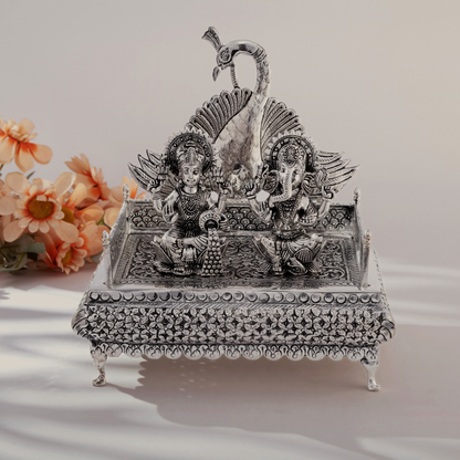 Pure Silver Antique Singhasan