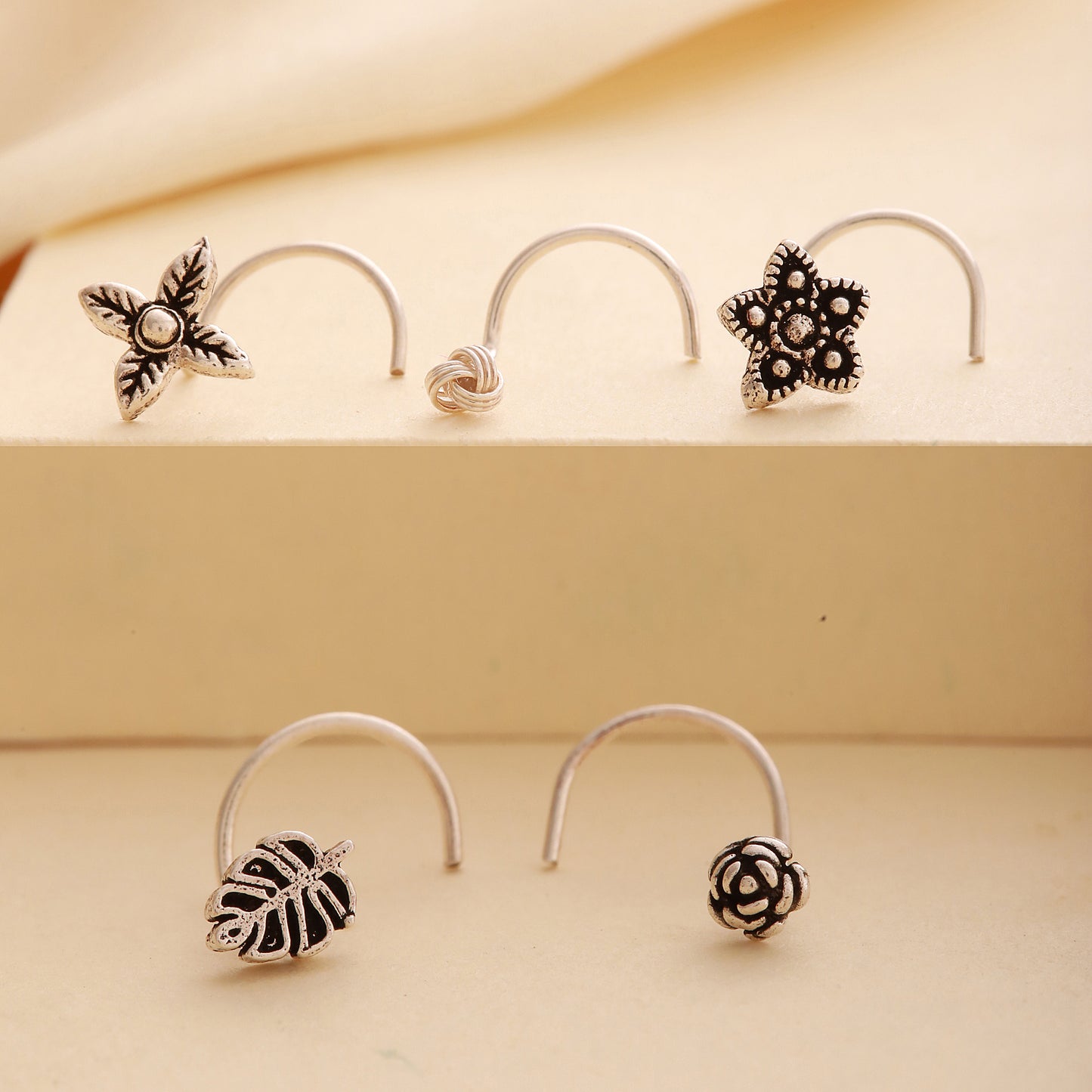 925 Silver Wire Nosepin - Set of 5