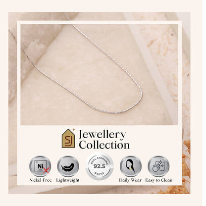 925 Sterling Silver Sleek Chain