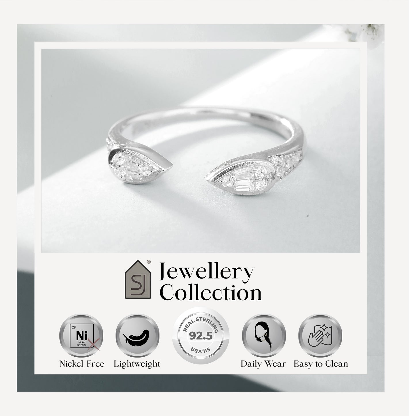 925 Silver Cuff Ring