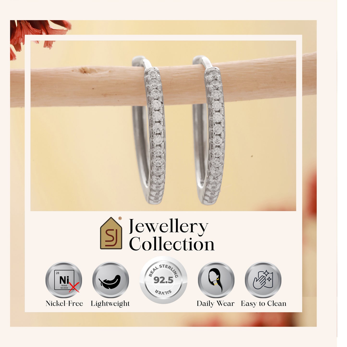 925 Silver CZ Sleek Bali