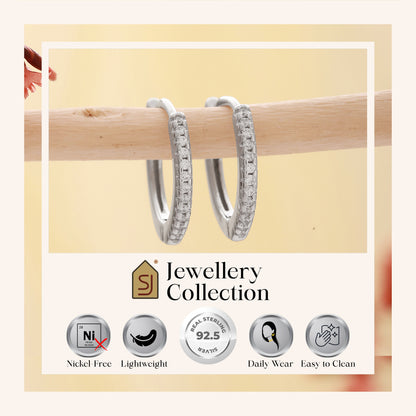 925 Sterling Silver CZ Bali