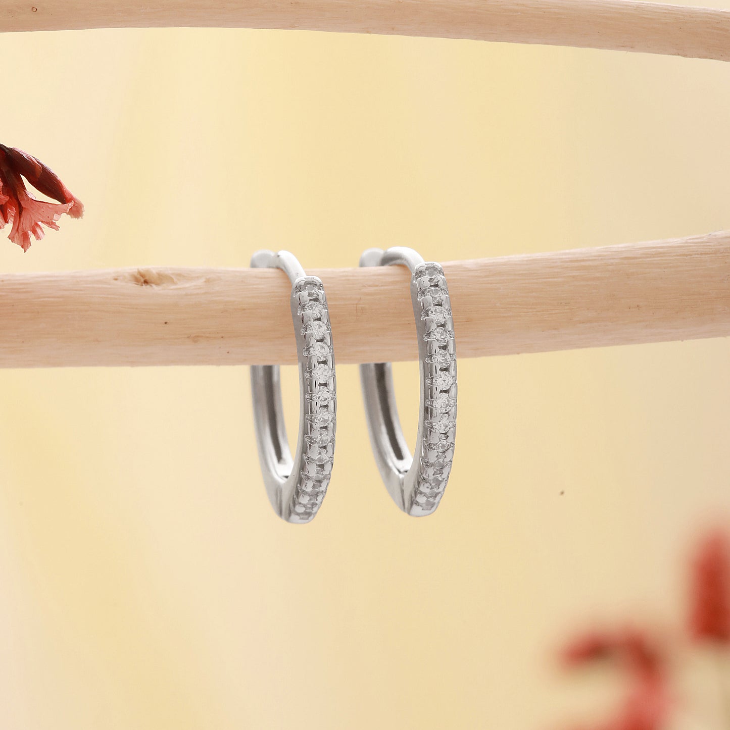925 Sterling Silver CZ Bali
