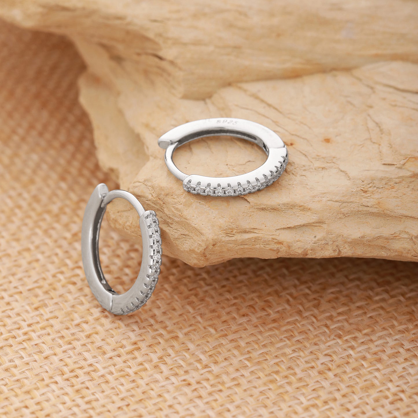 925 Sterling Silver CZ Bali