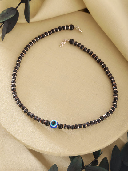 925 Silver Classic Evil Eye Anklet