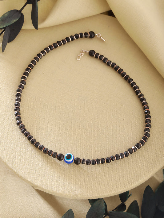 925 Silver Classic Evil Eye Anklet