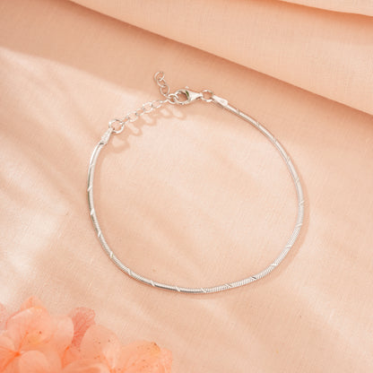 Textured Sterling Silver Bracelet