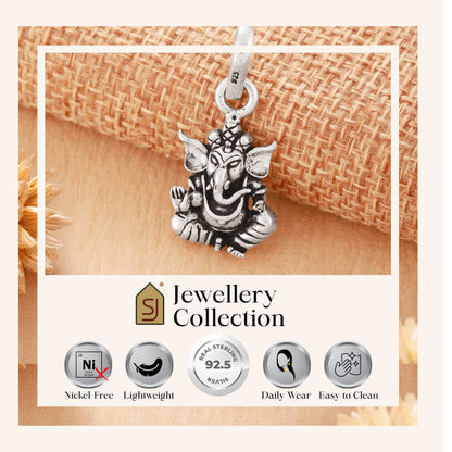 925 Sterling Silver Ganesh ji Locket