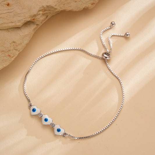 Sterling Silver Love & Safeguard Bracelet