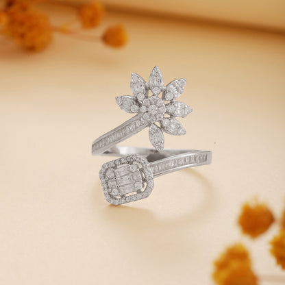 925 Sterling Silver Flower Ring
