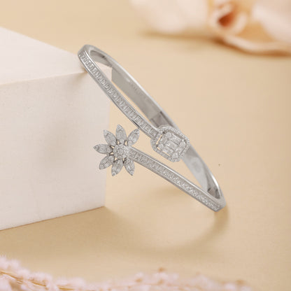 925 Sterling Silver Flower Bracelet