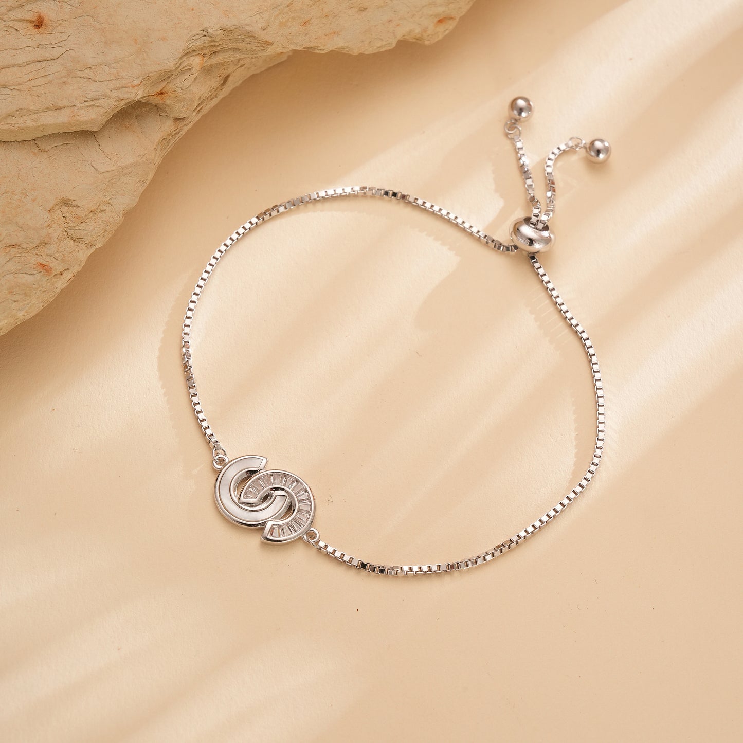 Eternal Harmony Sterling Silver Adjustable Bracelet