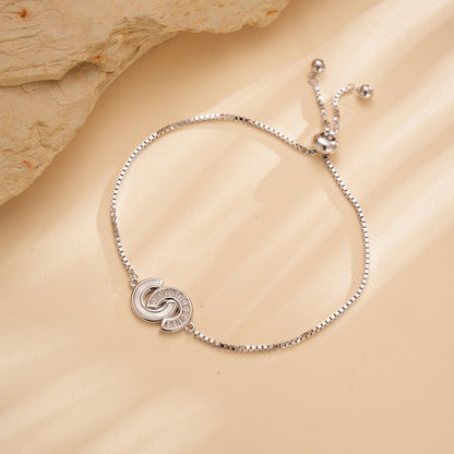Eternal Harmony Sterling Silver Adjustable Bracelet