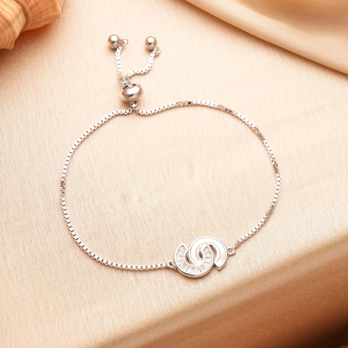 Eternal Harmony Sterling Silver Adjustable Bracelet