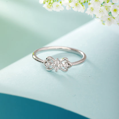 CZ Studded 925 Silver Ring