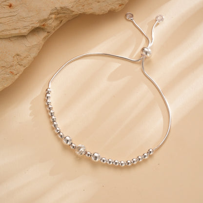 925 Silver Ball Bead Bracelet