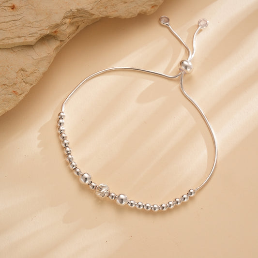 925 Silver Ball Bead Bracelet