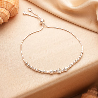 925 Silver Ball Bead Bracelet