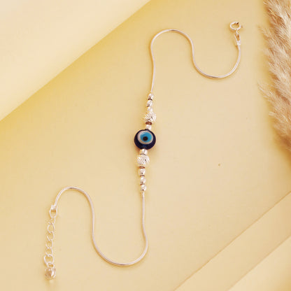 925 Silver Evil Eye Anklet