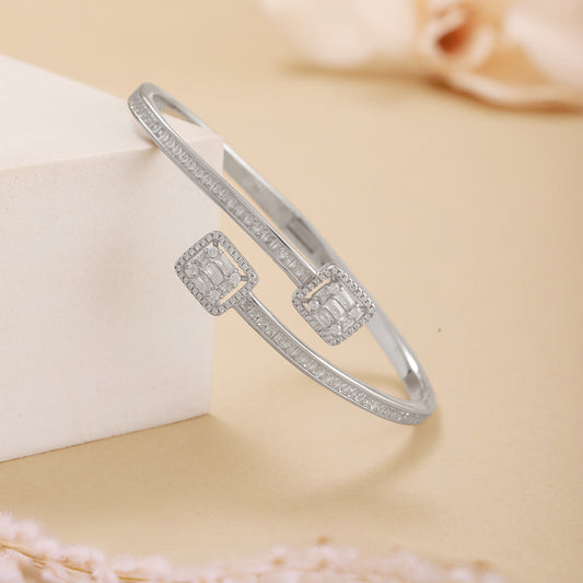 925 Silver Crystal Baguettes Bracelet