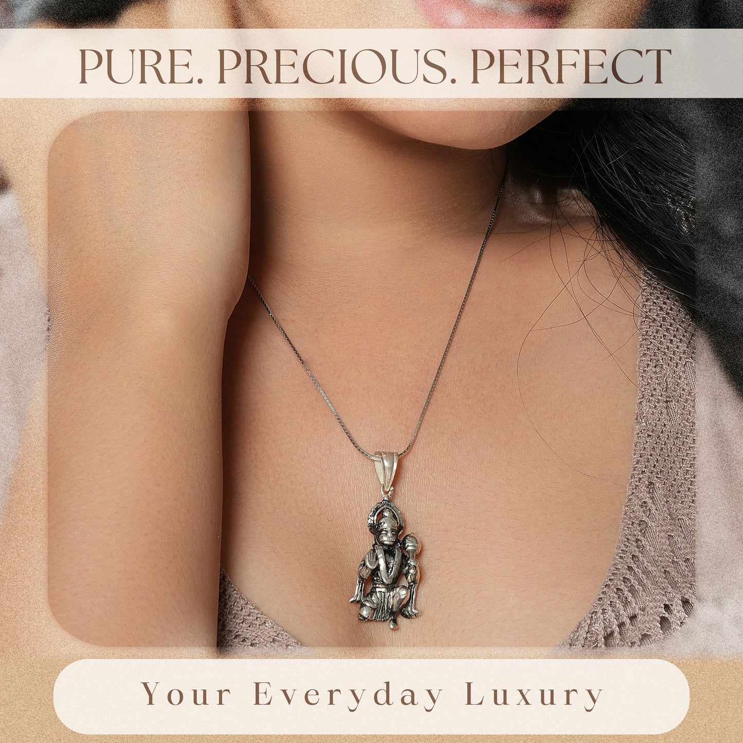 Sterling Silver Hanuman ji Locket