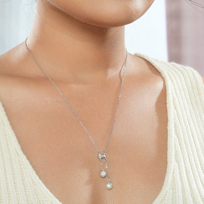 Pearl Locket & Chain in 925 Silver