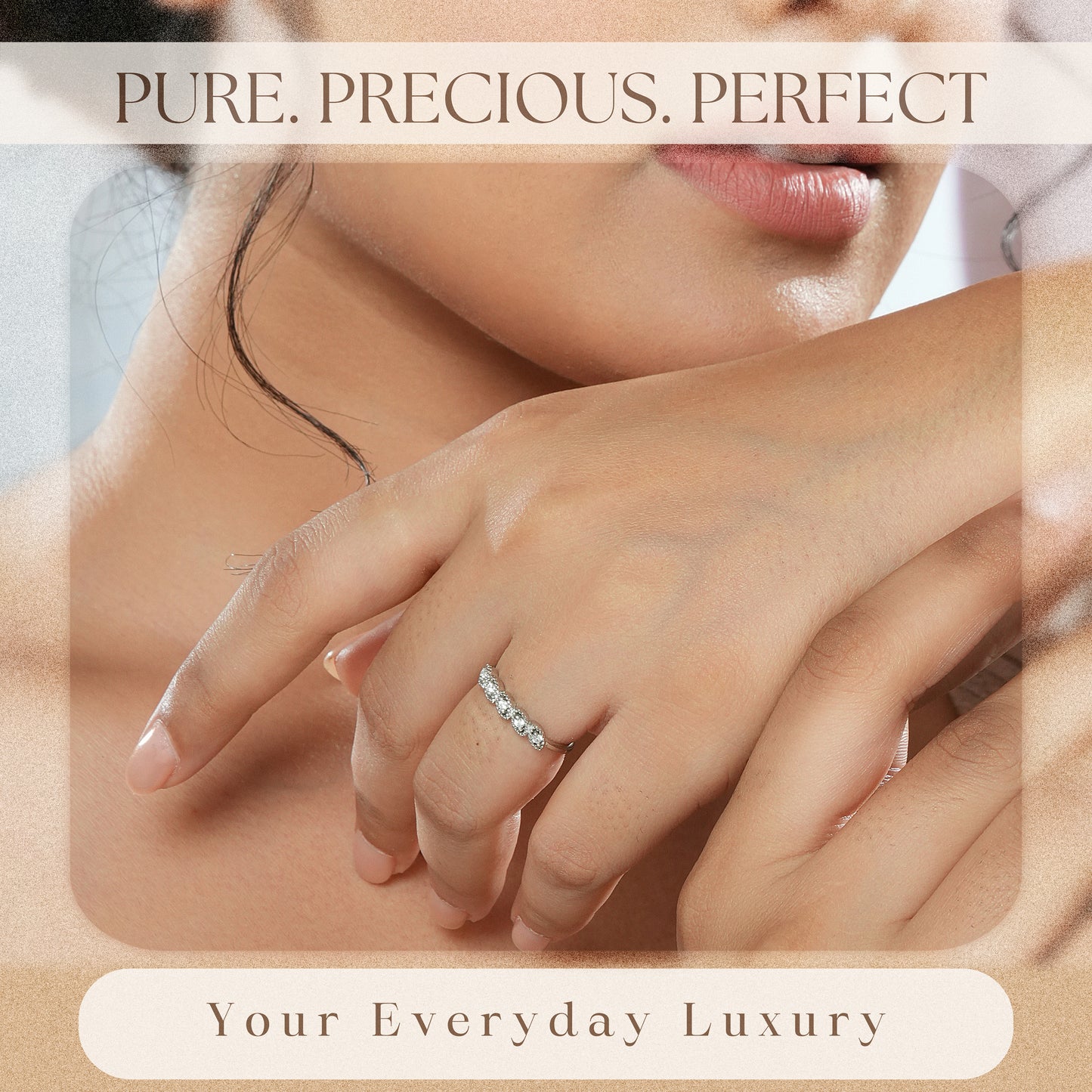 Leafy CZ-Studded 925 Sterling Silver Ring