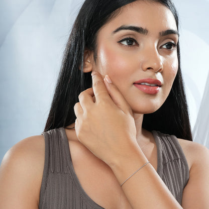 Textured Sterling Silver Bracelet