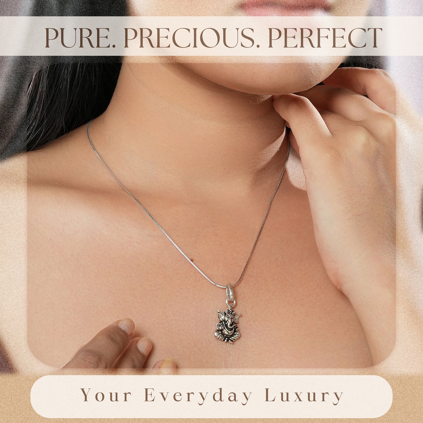 925 Sterling Silver Ganesh ji Locket