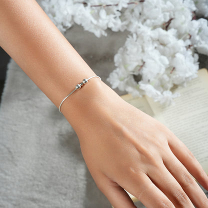 925 Sterling Silver Beaded Bracelet