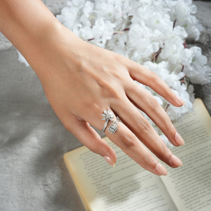 925 Sterling Silver Flower Ring