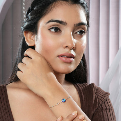 925 Sterling Silver Evil Eye Bracelet