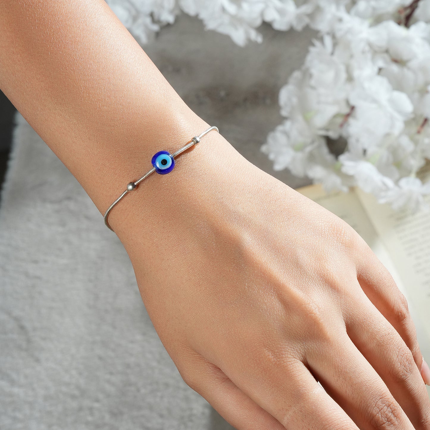 925 Sterling Silver Evil Eye Bracelet
