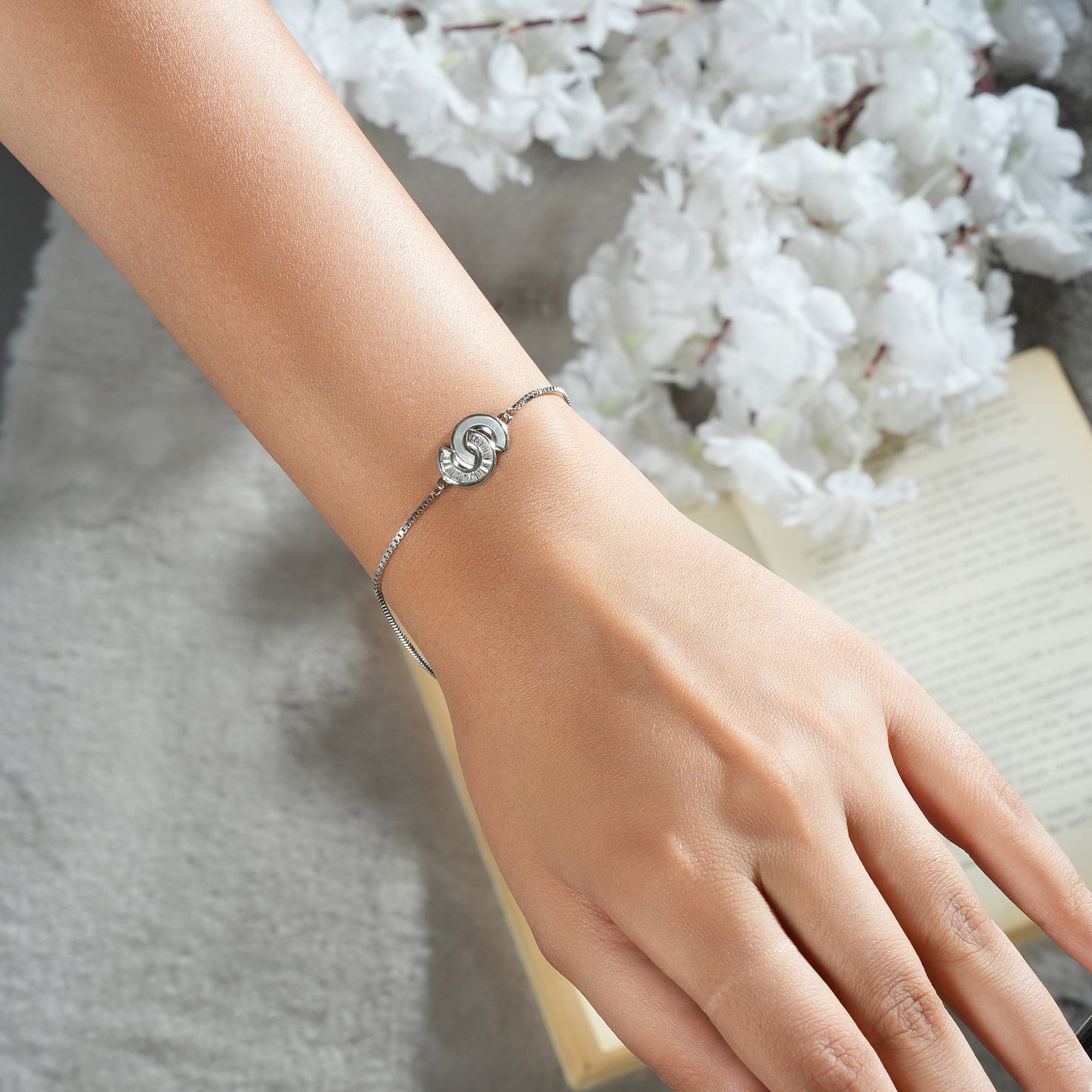 Eternal Harmony Sterling Silver Adjustable Bracelet
