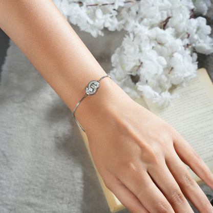 Eternal Harmony Sterling Silver Adjustable Bracelet